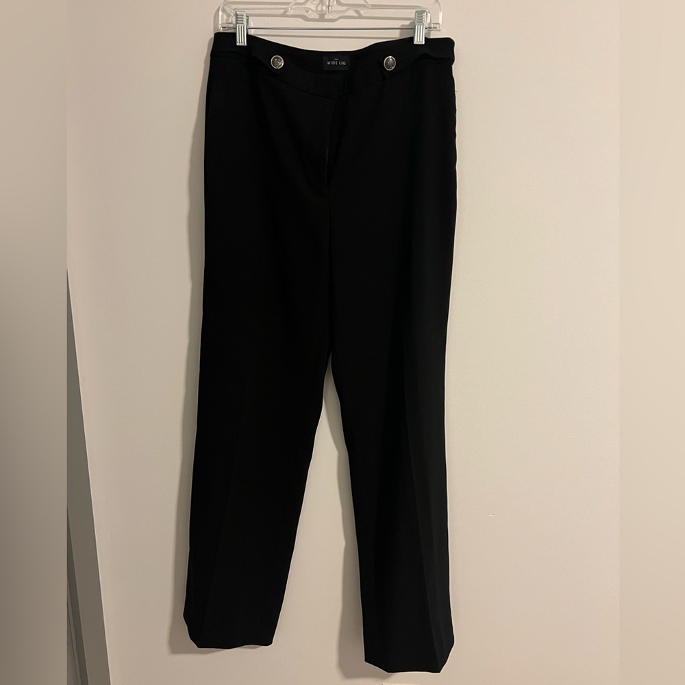WHBM Button Tab Wide Leg Trouser (W)